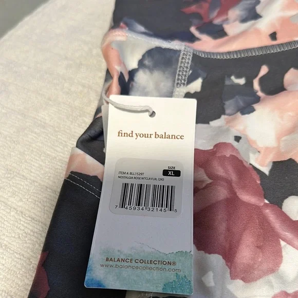 Balance collection Floral Patterned Capri leggings XL - Picture 3 of 5